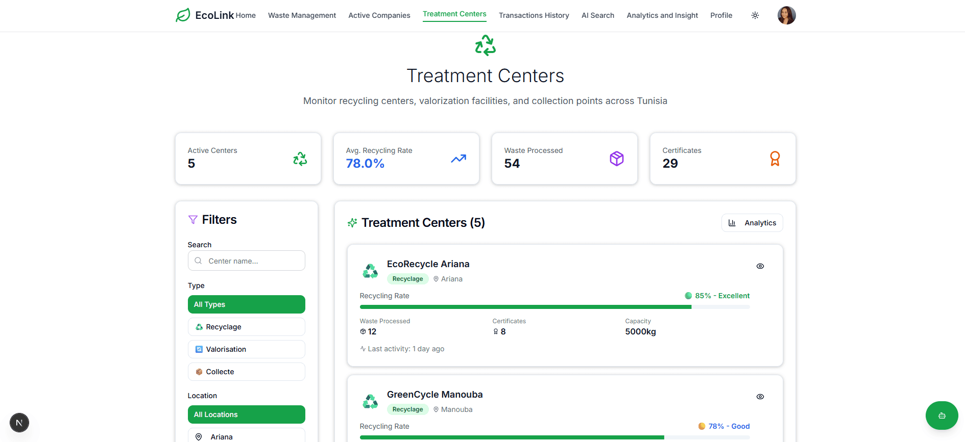 EcoLink screenshot